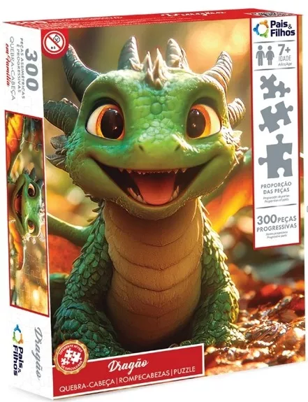 ROMPECABEZAS EN FAMILIA 300 PIEZAS - DRAGÓN