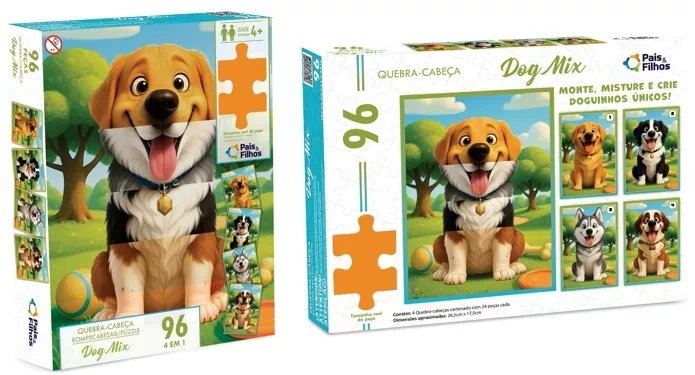 ROMPECABEZAS 96 PIEZAS - DOG MIX